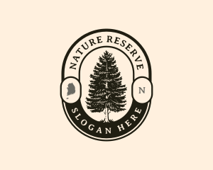 Korea Pine Tree logo design