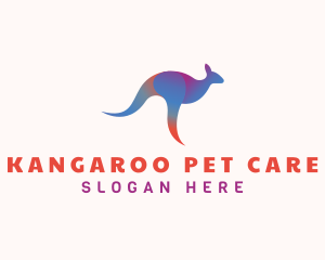 Gradient Kangaroo Animal logo