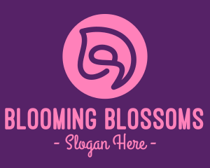 Swirly Flower Bud logo