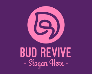 Swirly Flower Bud logo