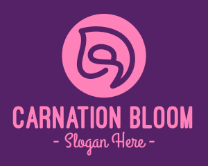 Swirly Flower Bud logo design