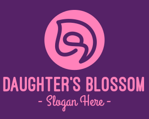 Swirly Flower Bud logo design