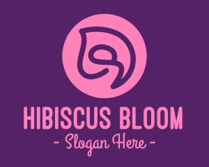 Swirly Flower Bud logo design