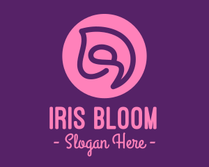 Swirly Flower Bud logo design