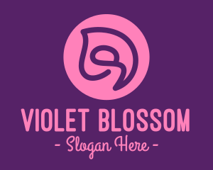 Swirly Flower Bud logo design