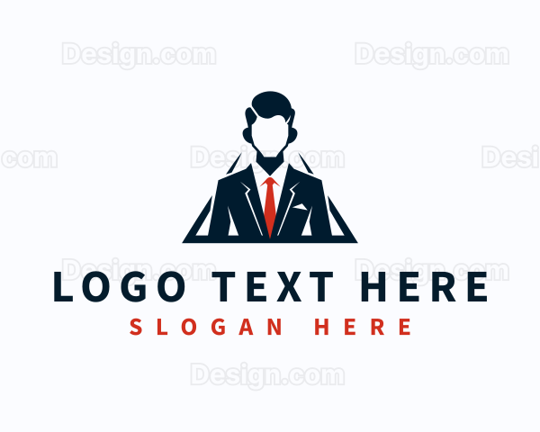 Professional Male Businessman Logo