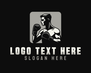 Boxing Fighter Athlete logo