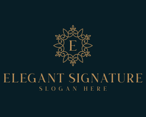 Elegant Wedding Event logo design