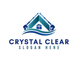 Pressure Washer Home  logo design