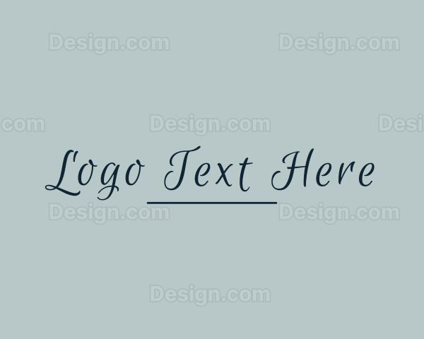 Elegant Luxury Wordmark Logo