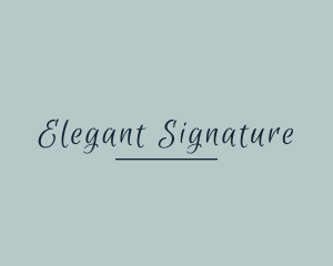 Elegant Luxury Wordmark   logo design