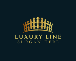 Luxury Fencing Crown logo design