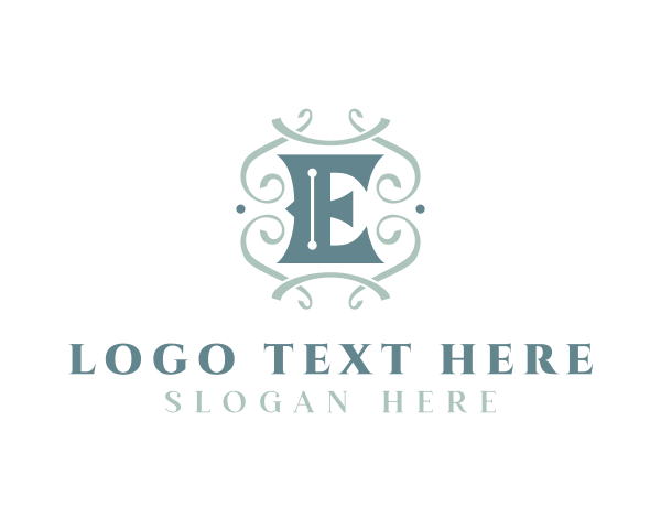 Letter E logo example 3