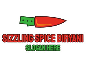 Chili Knife Cooking logo design