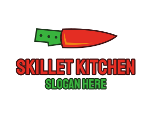 Chili Knife Cooking logo design