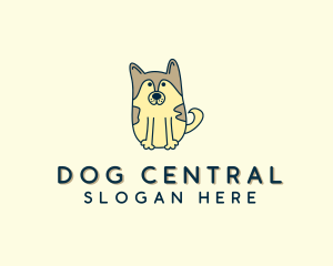 Cute Puppy Dog logo design