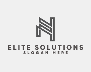 Professional Firm Monoline Letter N logo