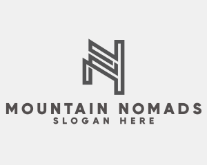 Professional Firm Monoline Letter N logo design