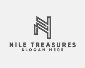 Professional Firm Monoline Letter N logo design