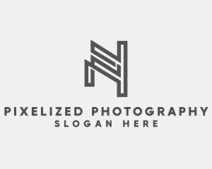 Professional Firm Monoline Letter N logo design