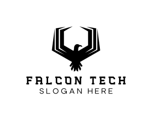 Hexagon Falcon Gaming logo design