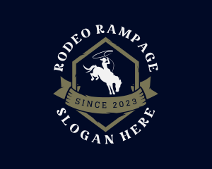 Cowboy Horse Rodeo logo design