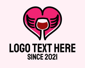 Heart Wing Wine  logo