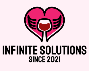 Heart Wing Wine  logo