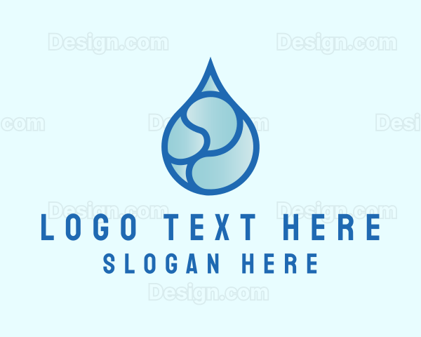 Water Sanitation Cleaning Logo