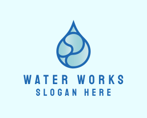  Water Sanitation Cleaning logo design