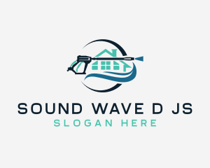 Pressure Wash House Disinfection logo design