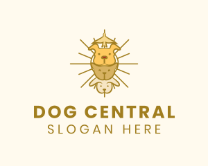 Cute Pets Totem Sun logo design