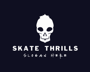 Skull Punk Streetwear logo design