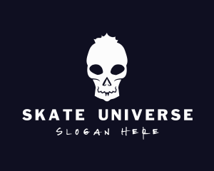 Skull Punk Streetwear logo design