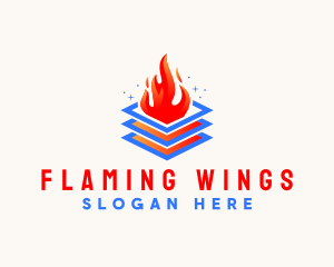 Industrial Fire Heating  logo design