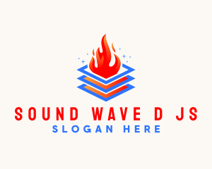 Industrial Fire Heating  logo design