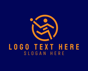 Fitness Baseball Human Logo