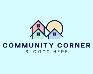 Colorful Neighborhood House logo