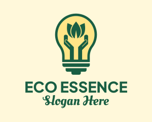 Eco Friendly Bulb  logo design