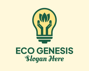 Eco Friendly Bulb  logo design