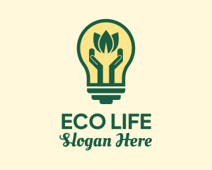 Eco Friendly Bulb  logo design