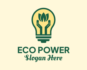 Eco Friendly Bulb  logo design