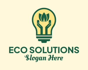 Eco Friendly Bulb  logo design