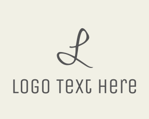 Letter - Feminine Handwritten Signature logo design