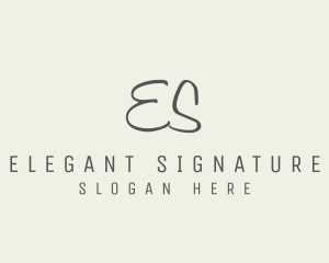 Feminine Handwritten Signature  logo design