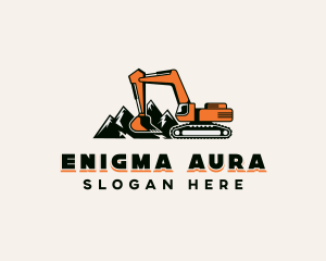 Excavator Mining Contractor Logo