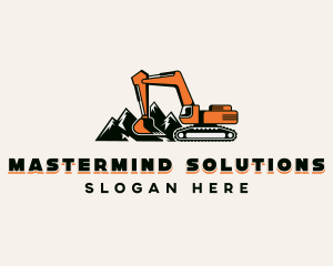 Excavator Mining Contractor Logo