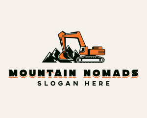 Excavator Mining Contractor logo design