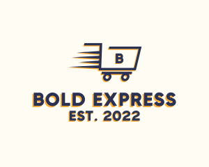 Express Grocery Cart logo design