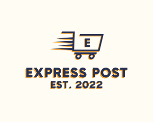 Express Grocery Cart logo design